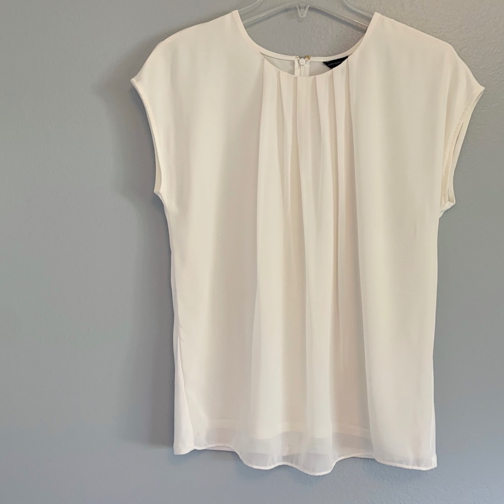 Sheer white blouse